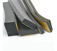 Rubber Self Adhesive Sponge Seal Strip Width10-30mm Thick 2-20mm Single Sided Adhesive EVA Black Foam Anti-Collision Seal Gasket-10mm x 15mm x 2m