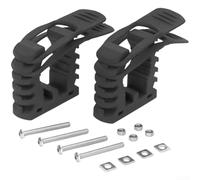 Rubber Shovel Mount Clamp for Off Road Vehicle TPE for TPU Axe Holder Secure Fit 5/8 to 2-1/4 Inch Black(B)