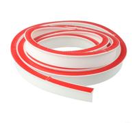 Rubber Silicone Shower Barrier Water Stopper, Flexible 100-300cm Waterproof Threshold Strip for Bathrooms, Kitchens and Wet Rooms, White(300cm)