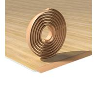 Rubber Slope Transition Strip, Seamless Threshold Edging Trim 3/3.5cm Wide, Floor Joining Strips for Living Room Bedroom Kitchen(Tan,L100cm*W 3cm)