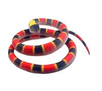 Rubber Snake - Soft Rubber Patterned Design | Realistic Fake Snakes Model Animal Toy | Scare Prank Prop For Garden Decor Party Displays Teaching Aids And Daily Entertainm