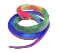 Rubber Snake - Soft Rubber Patterned Design | Realistic Fake Snakes Model Animal Toy | Scare Prank Prop For Garden Decor Party Displays Teaching Aids And Daily Entertainm