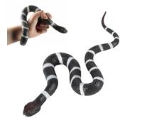 Rubber Snake Toy, Realistic Cobra Style Fake Snakes in Vibrant Colours, Simulation Snake for Kids, Ideal Jungle Party Bag Fillers for Kids, Fun Reptile Animal Props