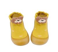 Rubber Sole Sock Baby Shoes- Baby Warm Elastic Socks Shoes Boys Girls Breathable Walking Sock Stretchy Knit Slip on Sneaker Non-Skid Indoor Infant Walking Shoes Clearance