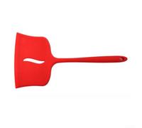 Rubber Spatula High Temperature Resistant Cooking Tool for Baking - Seamless Scraper for Batter & Cake Mix - Dishwasher Safe 29cm White(Red)