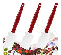 Rubber Spatulas High Heat Resistant Silicone Scraper Spoon Commercial Spatula for Cooking, Rubber Spatula Set (3 x 10 Spatulas)