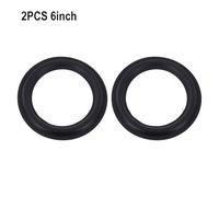 Rubber Speaker Foam Surround Repair Kit for 4/5/6/8/10/12 Inch Woofer Edge Replacement, 2-Pack, Black