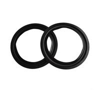 Rubber Speaker Foam Surround Replacement Kit for 4/5/6.5/8/10/12 Inch Woofer Cone Repair - 2 Pcs Black For Edge Rings Compatible with DIY Speaker Repair(10inch)