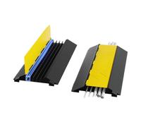 Rubber Speed Bump, Cable Protector Speed Bump Yellow Black Multiple Sizes(90 * 49 * 5cm)