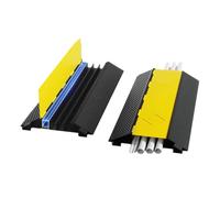 Rubber Speed Bump, Cable Protector Speed Bump Yellow Black Multiple Sizes(90 * 49 * 6cm)