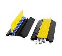 Rubber Speed Bump, Cable Protector Speed Bump Yellow Black Multiple Sizes(90 * 49 * 7cm)