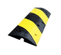 Rubber Speed Bump,Dual-groove Modular Design,88,184 Lb Load Capacity,Suitable for Asphalt,Concrete,Gravel,and Driveways(Style 1)