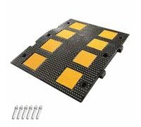 Rubber Speed Bump, Heavy Duty Speed Bumps for Driveway, 110000 lbs Capacity, with 6 Expansion Screws, for Asphalt Concrete Gravel Roads(5cm/2in)