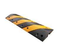 Rubber Speed Bump with Cable Protector for Enhanced Traffic Safety, Durable and Easy to Install for School Parking Entrances