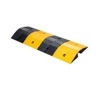 Rubber Speed Bumps, Cable Protection Ramps, 110,231 Lb Load Capacity, Suitable for Asphalt and Concrete Roads(98x35x6.5cm)