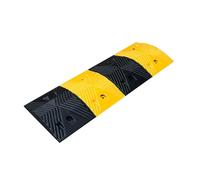 Rubber Speed Bumps, Heavy Duty Road Buffer Strip, Anti-slip Car Ramps, Includes Bolts, 440 lbs Capacity for Driveway and Parking Garage
