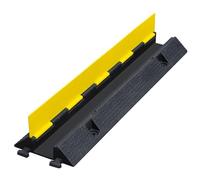 Rubber Speed Bumps, Heavy Duty Traffic Cable Protector Ramp with Flip-Open Top Cover for Residential Use, Private Garages, and Gardens - Durable and Safe