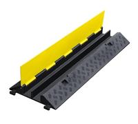 Rubber Speed Bumps, Heavy Duty Traffic Cable Protector Ramp with Flip-Open Top Cover for Residential Use, Private Garages, and Gardens - Durable and Safe