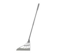 Rubber Squeegee Broom, Grey Multifunctional Silicone Magic Broom with Long Adjustable Handle, Perfect for Shower Bathroom Kitchen Home Tile Pet Fur Marble Glass Window Cleaning (Gray)