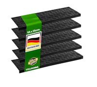 Rubber Stair Mats with Bevelled Edge Non-Slip for Outdoor and Indoor Use 5 Pieces Various Designs Available (Madras 5 Pieces, 65 x 25 cm)