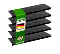 Rubber Stair Mats with Bevelled Edge, Non-Slip, for Outdoor and Indoor Use, Pack of 5, Various Designs Available (Santiago 5 Pieces, 65 x 25 cm)