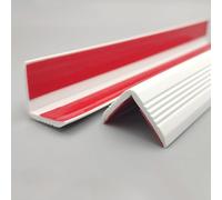 Rubber Stair Nosing 3m Self Adhesive Slip Resistant Edge Trim for Hardwood Steps White 35×35 MM