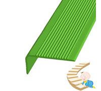 Rubber Stair Treads Rubber Trim Edging Non-slip Stair Edge Protector for Wooden Steps Outdoor Skid Resistant Stair Nose Molding for Concrete Marble Tile Metal Stairs Width 1.18x2.75in/3x7cm (Colo