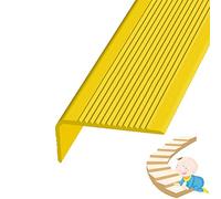 Rubber Stair Treads Rubber Trim Edging Non-slip Stair Edge Protector for Wooden Steps Outdoor Skid Resistant Stair Nose Molding for Concrete Marble Tile Metal Stairs Width 1.18x2.75in/3x7cm (Colo