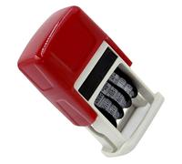Rubber Stamp Line Dater Adjustable English Date Stamp for Scrapbooking Packaging Rubber Date Roller for Office Ergonomic ABS
