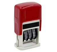 Rubber Stamp Line Dater Adjustable English Date Stamp for Scrapbooking Packaging Rubber Date Roller for Office Shipping and Receiving