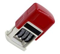 Rubber Stamp Line Dater Adjustable English Date Stamp for Scrapbooking Packaging Rubber Date Roller for Office Ergonomic ABS
