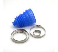 rubber steering ball joint dust cover with corrugated structure designed to provide weather resistance and protect critical joint components from dust and moisture (Blue)