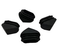 Rubber Stopper Decorative Cover,Hole Plugs, 4pcs Plastic Elliptical Triangular Inner Plug For Steel Pipe End Blanking Caps Ladder Chair Leg Cover Furniture Protector (Size : 16*34mm/20*40mm) ( Color :