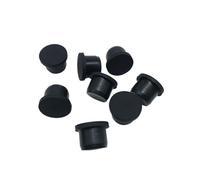 Rubber Stopper T-shaped Silicone Plugs, 20 Pcs Silicone Rubber Hole Plugs 2.7-17mm Multicolor(Noir,6mm)