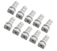 Rubber Strain Relief Connector 10 Pack Cable Gland Connectors for Power Tool Safety (3.5mm-white)