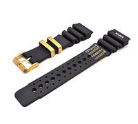 Rubber Strap Compatible with Promaster Aqualand C022 Line with 6 Screws nd Limits 24 mm Sub Diver Vintage Buckle Gold, Brass, Vintage