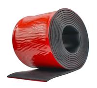 Rubber Strip Adhesive Neoprene Rubber Sheet 100mm(W) x3mm(T) x3m(L) Solid Rubber Rolls for DIY, Washers, Crafts, Pads, Flooring Protection, Supports, Seal Floor Covering, Leveling, Weather Seal