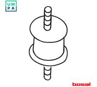 RUBBER STRIP EXHAUST SYSTEM 255-038 FOR VAUXHALL FRONTERA/Mk OPEL25TDS 2.5L 4cyl
