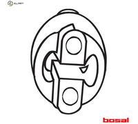 Bosal Exhaust Mounting Bracket BOS255-109 – Rubber Strip Hanger