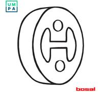 RUBBER STRIP EXHAUST SYSTEM 255-118 FOR KIA RETONA/Closed/Off-Road/Vehicle 2.0L