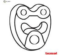 Bosal Exhaust Hanger BOS255-123 - Muffler Rubber Belt - Fits Mercedes E-Class - UK Stock