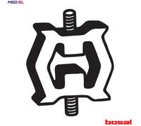 Bosal Exhaust Muffler Hanger 255-125 - Rubber Strip, Fits Mercedes-Benz SLS/AMG, BMW 3 Touring