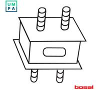 Bosal Exhaust Hanger BOS255-726 - Rubber Strap - Fits Toyota Land Cruiser - 2x