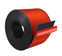 Rubber Strip Self Adhesive Neoprene Rubber Sheet 80mm(W) x2mm(T) x3m(L) Solid Neoprene Sealing Roll for DIY, Washers, Crafts, Pads, Flooring Protection, Supports, Leveling, Weather Seal