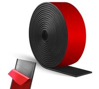 Rubber Strip Self-Adhesive Neoprene Sheet Solid Neoprene Sealing Roll for Weather Sealing, Floor Protection, DIY Gaskets, Anti-Slip Pads, Vibration Damping & Craft Projects