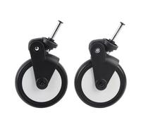 Rubber Stroller Wheels, 360° Rotating Accessories for Yoya, Vovo & More Baby Carriages (1 Pair Back Wheels with Installation Tools) (A Pair of Front Wheels)