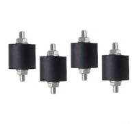 Rubber Stud Anti Vibration Isolator Mounts 4PCS M6 M8 Thread Set for Protecting Electronic Devices and Heavy Machinery (M8)