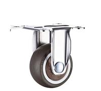 Rubber Swivel Casters for Furniture 1/1.25/1.5/2 Inch with Brake Heavy Duty Wheels for Easy Mobility Perfect for Chairs Carts and Home Décor (B 1.0 Inch)