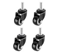 Rubber Swivel Casters for Furniture1.5 Inch Industrial Replacement Wheels Perfect for Heavy Loads & Easy Transport