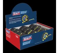Rubber Tape Measure 5m(16ft) x 19mm Metric/Imperial Display Box of 12
